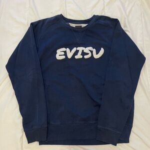 Evisu navy crewneck